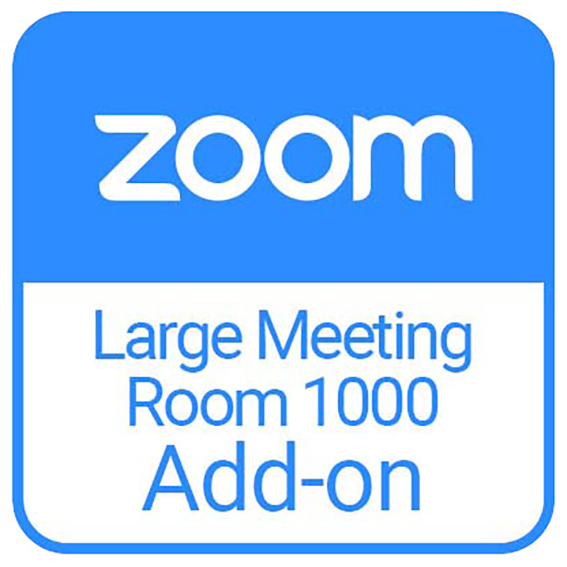 Licenta (tip add-on) Zoom Large Meeting 1000 pentru Zoom Workplace cu adaugare pana la 1000 participanti, pentru 1 utilizator/cont, valabilitate 3 Ani 1 Licenta (tip add-on) Zoom Large Meeting 1000 pentru Zoom Workplace cu adaugare pana la 1000 participanti, pentru 1 utilizator/cont, valabilitate 3 Ani
