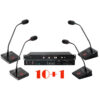 Pachet sistem de conferinta, digital cu fir, pentru discutii, 10 delegati, 1 presedinte, functie de inregistrare audio USB, VIS-DEC/D-T, Vissonic 1