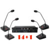 Pachet sistem de conferinta, digital cu fir, pentru discutii, 14 delegati, 1 presedinte, functie de inregistrare audio USB, VIS-DEC/D-T, Vissonic 1