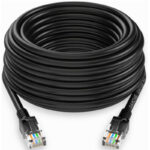 Cablu prelungitor pentru conferinte F/UTP Cat5e, RJ45 ecranat negru de 3 m