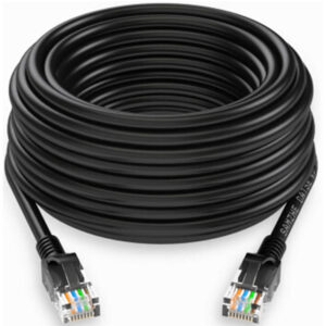 Cablu prelungitor pentru conferinte F/UTP Cat5e, RJ45 ecranat negru de 2 m