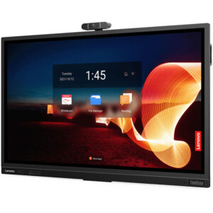 Display profesional interactiv cu touchscreen si camera cu microfon DLED Lenovo ThinkVision T65, diagonala 65″/164cm, rezolutie 4K UHD (3840 x 2160), luminozitate 400 (cd/m²), Android 9 1 Display profesional interactiv Lenovo ThinkVision T75