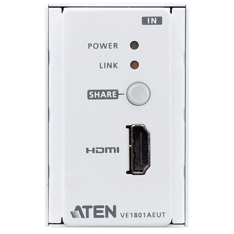 Transmitator video HDMI HDBaseT-Lite pentru perete, UE/PoH (PoH PD), maxim 70m, cu rezolutie 4K la 40m, Aten, VE1801AEUT 4 Transmitator video HDMI HDBaseT-Lite pentru perete, UE/PoH (PoH PD), maxim 70m, cu rezolutie 4K la 40m, Aten, VE1801AEUT - imagine 4