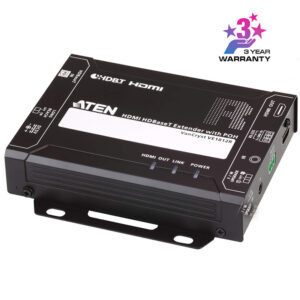Receptor video HDMI HDBaseT cu PoH maxim 100m, cu rezolutie 4K la 100m, ATEN, VE1812R
