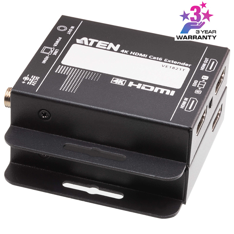 Extender video HDMI pe CAT6 maxim 50m, cu rezolutie 4K la 30m, ATEN, VE1821 1 Extender video HDMI pe CAT6 maxim 50m, cu rezolutie 4K la 30m, ATEN, VE1821