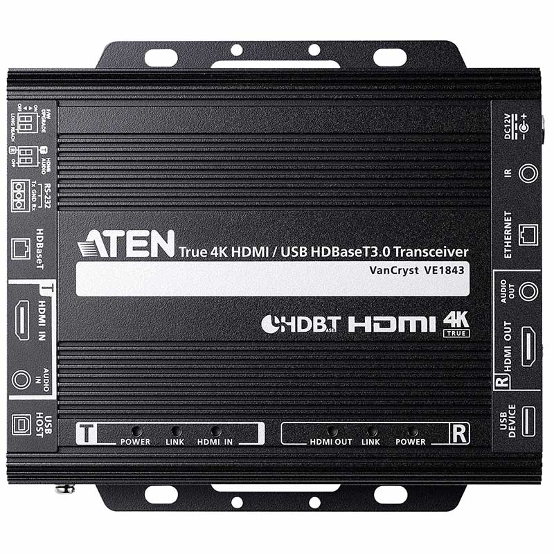Transceiver video HDMI si USB True 4K HDBaseT 3.0 maxim 100m, cu rezolutie 4K x 2K la maxim 100m, Aten, VE1843 4 Transceiver video HDMI si USB True 4K HDBaseT 3.0 maxim 100m, cu rezolutie 4K x 2K la maxim 100m, Aten, VE1843 - imagine 4