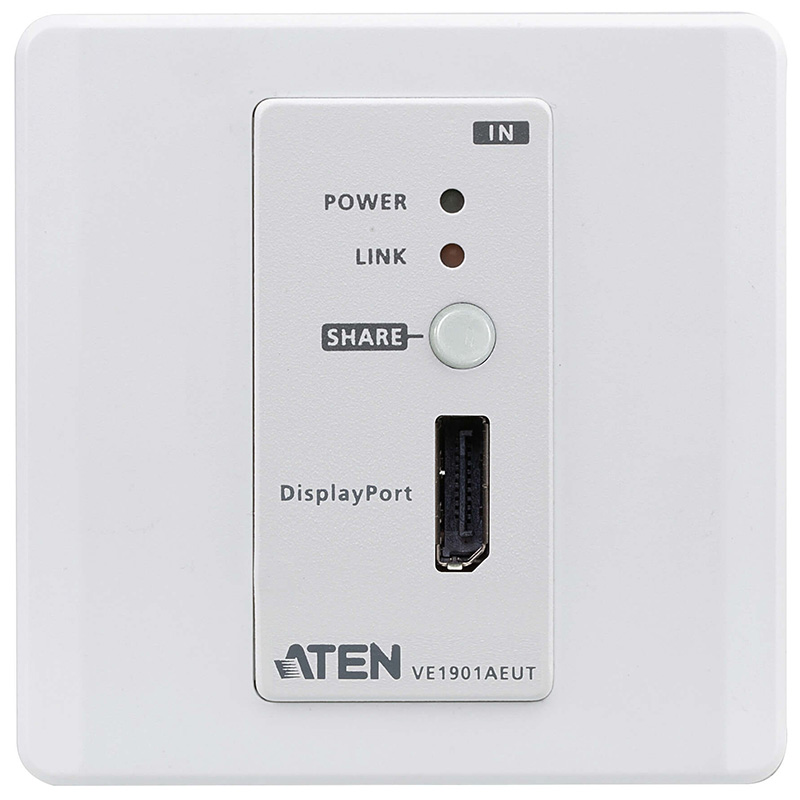 Transmitator video DisplayPort HDBaseT-Lite pentru perete, cu UE/PoH, maxim 70m, cu rezolutie 4K la 40m, Aten, VE1901AEUT 5 Transmitator video DisplayPort HDBaseT-Lite pentru perete, cu UE/PoH, maxim 70m, cu rezolutie 4K la 40m, Aten, VE1901AEUT - imagine 5
