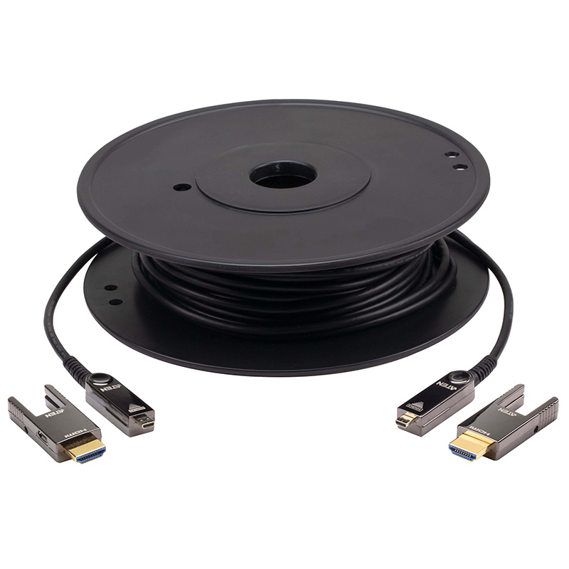 Extender video tip cablu optic activ (AOC) HDMI, rezolutie True 4K, lungime 100m, Aten, VE7835A 2 Extender video tip cablu optic activ (AOC) HDMI, rezolutie True 4K, lungime 100m, Aten, VE7835A - imagine 2