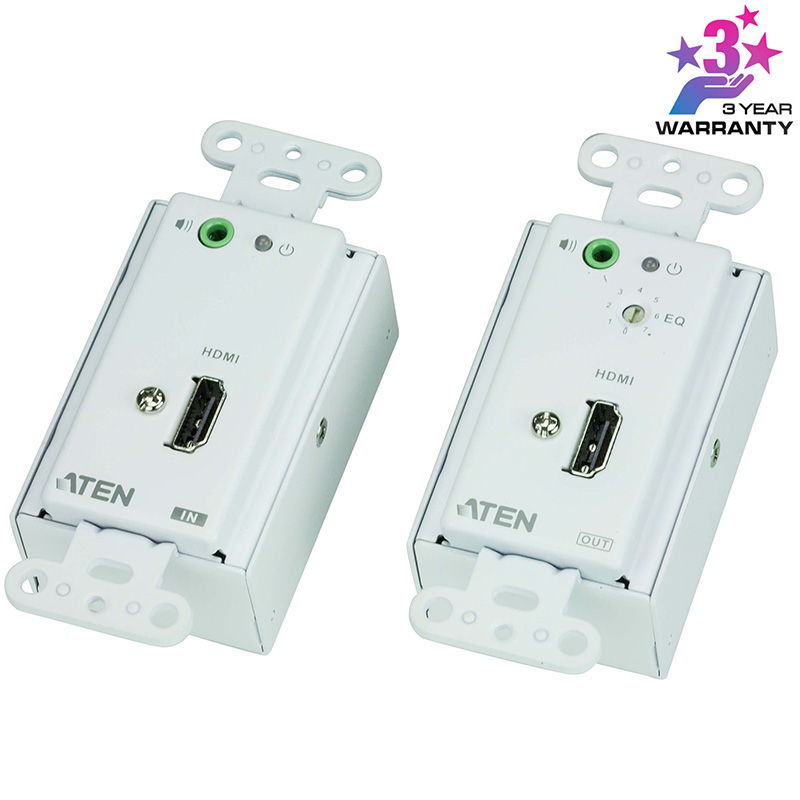 Extender video HDMI si audio pe CAT5 pentru perete, maxim 60m, cu rezolutie 1080p la 40m, ATEN, VE806 1 Extender video HDMI si audio pe CAT5 pentru perete, maxim 60m, cu rezolutie 1080p la 40m, ATEN, VE806