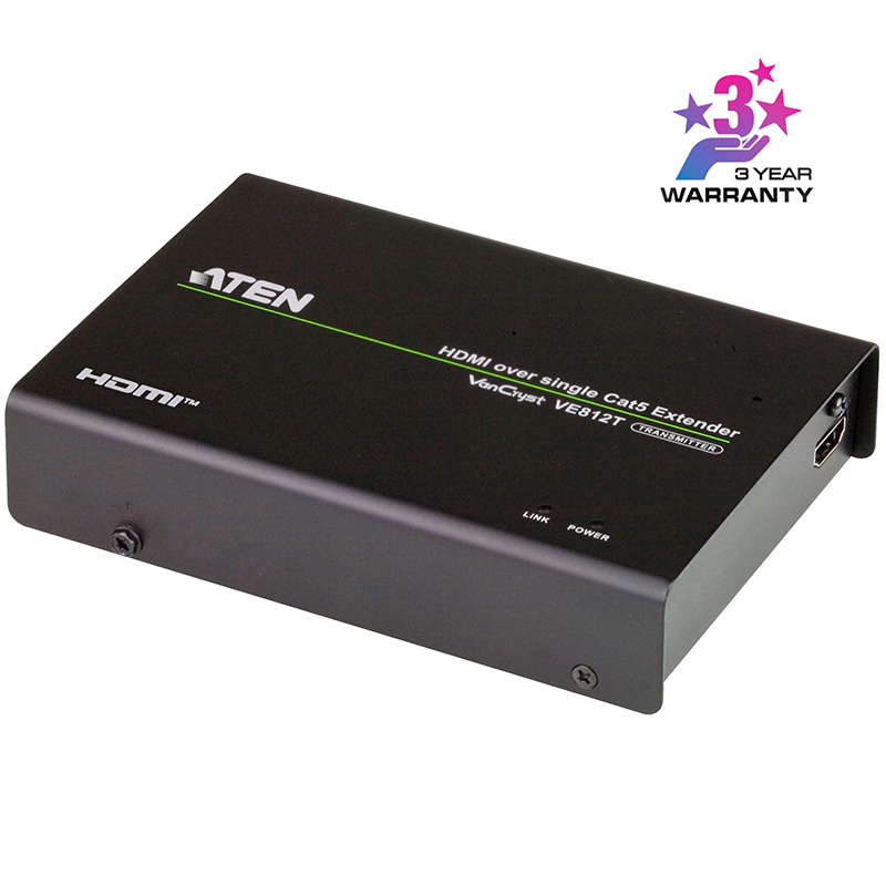 Transmitator video HDMI HDBaseT maxim 100m, cu rezolutie 4K la 100m, ATEN, VE812T 1 Transmitator video HDMI HDBaseT maxim 100m, cu rezolutie 4K la 100m, ATEN, VE812T
