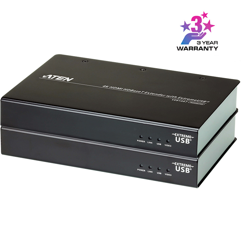 Extender video HDMI si USB HDBaseT maxim 100m, cu rezolutie 4K la 100m, ATEN, VE813A 1 Extender video HDMI si USB HDBaseT maxim 100m, cu rezolutie 4K la 100m, ATEN, VE813A