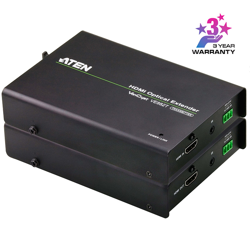 Extender video optic HDMI maxim 600m, cu rezolutie 1080p la 600m, Aten, VE882 1 Extender video optic HDMI maxim 600m, cu rezolutie 1080p la 600m, Aten, VE882