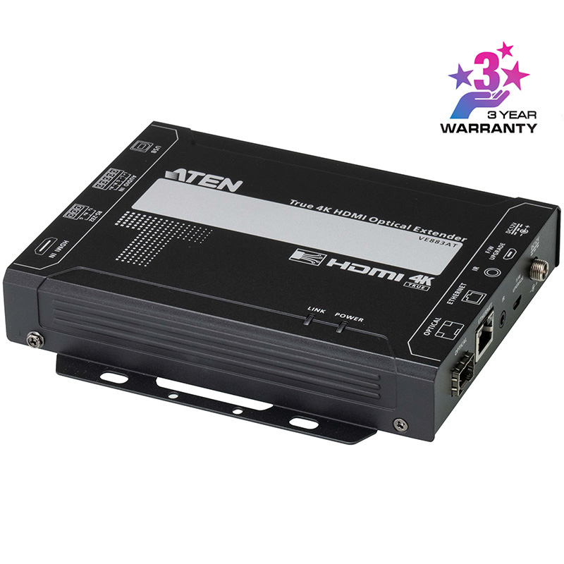 Transmitator video optic HDMI maxim 10km, cu rezolutie True 4K la 10km, Aten, VE883ATK2 1 Transmitator video optic HDMI maxim 10km, cu rezolutie True 4K la 10km, Aten, VE883ATK2