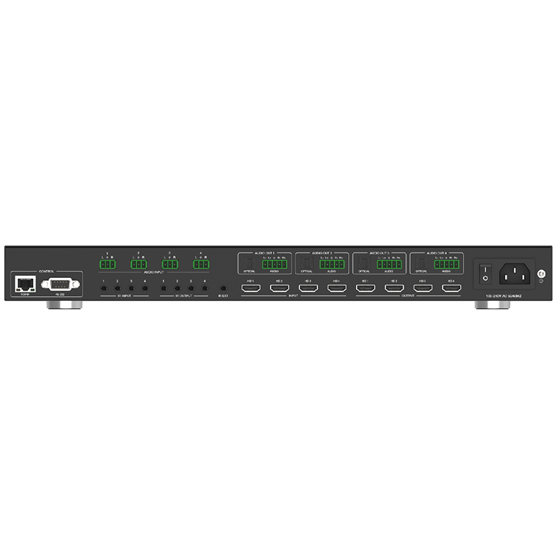 Comutator matrice HDMI 2.0 4×4 Seamless, EvoConnect HDP-MXB44VW, cu functie de Videowall si multi-viewer, rezolutie maxima 4K (4096 x 2160), control, telecomanda 3 Comutator matrice HDMI 2.0 4×4 Seamless, EvoConnect HDP-MXB44VW, cu functie de Videowall si multi-viewer, rezolutie maxima 4K (4096 x 2160), control, telecomanda - imagine 3
