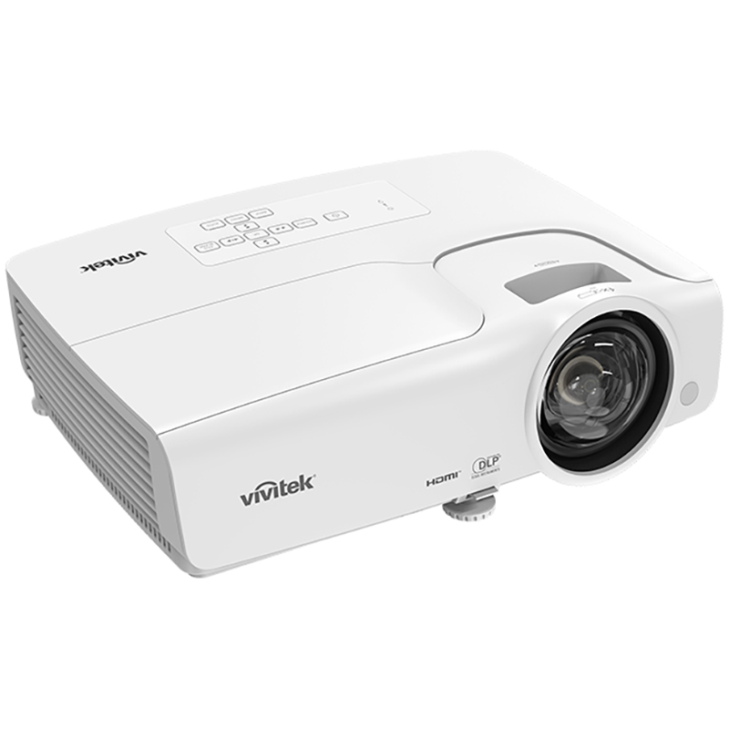 Videoproiector ST portabil lampa Vivitek DW284-ST, rezolutie WXGA (1280 x 800), DLP, 3.600 lumeni, contrast 15.000:1, 5.000 ore de functionare, alb 1 Videoproiector Vivitek DW284-ST 3600 lumeni WXGA