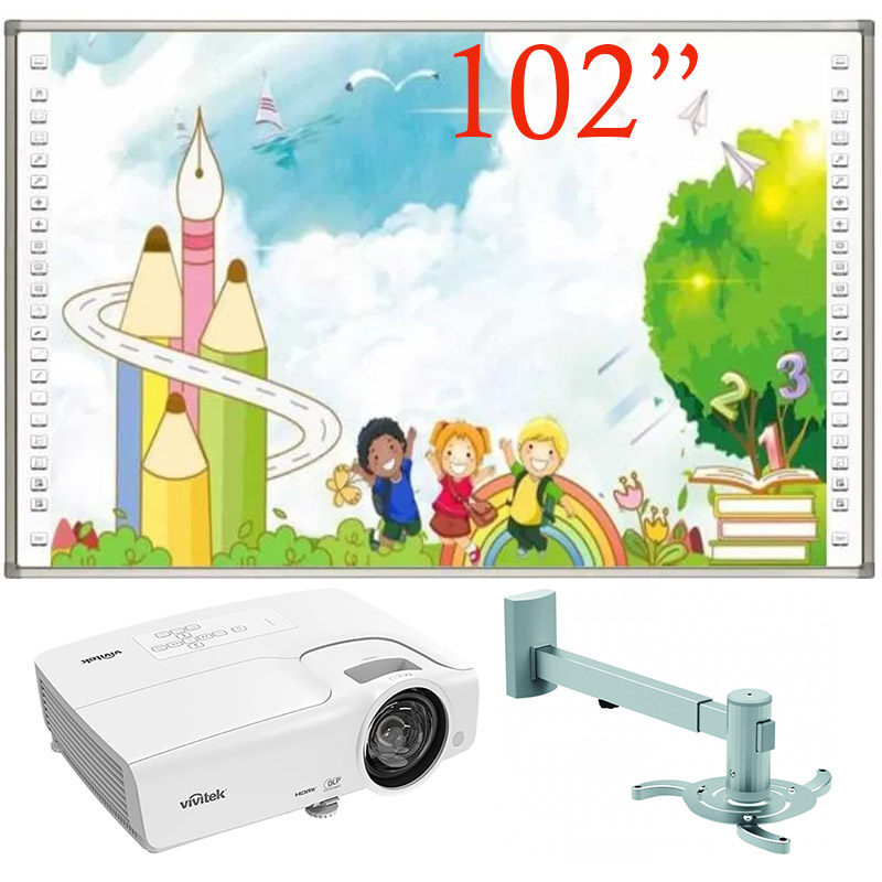 Pachet interactiv: Tabla interactiva 102″ Iboard IB-102Q4 cu pentray inteligent, Videoproiector ST lampa Vivitek DW284-ST, Suport videoproiector Reflecta VESTA 120RA 1 Pachet interactiv: Tabla interactiva 102" Iboard IB-102Q4 cu pentray inteligent, Videoproiector ST lampa Vivitek DW284-ST, Suport videoproiector Reflecta VESTA 120RA