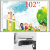 Pachet interactiv: Tabla interactiva 102″ Iboard IB-102Q4 cu pentray inteligent, Videoproiector UST lampa Benq MW855UST, Suport videoproiector, software 1