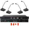 Pachet sistem de conferinta, digital cu fir, pentru discutii, 14 delegati, 1 presedinte, functie de inregistrare audio USB, VIS-DOC/D-T, Vissonic 1