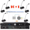 Pachet sistem de conferinta pentru discutii cu vot si interpretare cu DSP, digital cu fir, 10 delegati, 1 presedinte, functie de inregistrare audio USB, VIS-DVC/D-T, Vissonic 1