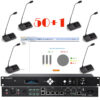 Pachet sistem de conferinta pentru discutii cu vot si interpretare cu DSP, digital cu fir, 50 delegati, 1 presedinte, functie de inregistrare audio USB, VIS-DVC/D-T, Vissonic 1