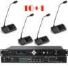 Pachet sistem de conferinta cu DSP, digital cu fir, pentru discutii, 10 delegati, 1 presedinte, functie de inregistrare audio USB, VIS-DCC/D-T, Vissonic 1
