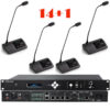 Pachet sistem de conferinta cu DSP, digital cu fir, pentru discutii, 14 delegati, 1 presedinte, functie de inregistrare audio USB, VIS-DCC/D-T, Vissonic 1