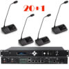 Pachet sistem de conferinta cu DSP, digital cu fir, pentru discutii, 20 delegati, 1 presedinte, functie de inregistrare audio USB, VIS-DCC/D-T, Vissonic 1