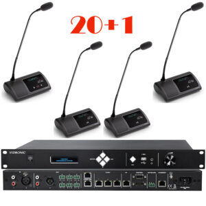 Pachet sistem de conferinta cu DSP, digital cu fir, pentru discutii, 20 delegati, 1 presedinte, functie de inregistrare audio USB, VIS-DCC/D-T, Vissonic 1 Pachet sistem de conferinta cu DSP, digital cu fir, pentru discutii, 20 delegati, 1 presedinte, functie de inregistrare audio USB, VIS-DCC/D-T, Vissonic