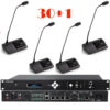 Pachet sistem de conferinta cu DSP, digital cu fir, pentru discutii, 30 delegati, 1 presedinte, functie de inregistrare audio USB, VIS-DCC/D-T, Vissonic 1