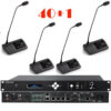 Pachet sistem de conferinta cu DSP, digital cu fir, pentru discutii, 40 delegati, 1 presedinte, functie de inregistrare audio USB, VIS-DCC/D-T, Vissonic 1