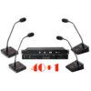 Pachet sistem de conferinta, digital cu fir, pentru discutii, 40 delegati, 1 presedinte, functie de inregistrare audio USB, VIS-DEC/D-T, Vissonic 1