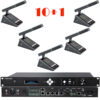Pachet sistem de conferinta cu DSP, digital cu fir, ecran cu touchscreen, pentru discutii, 10 delegati, 1 presedinte, functie de inregistrare audio USB, VIS-DMD-T, Vissonic 1