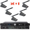 Pachet sistem de conferinta cu DSP, digital cu fir, ecran cu touchscreen, pentru discutii, 50 delegati, 1 presedinte, functie de inregistrare audio USB, VIS-DMD-T, Vissonic 1