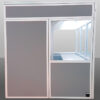 Cabină de traducere ultra-ușoară pentru 3 interpreti, Polytcab 3170, standard ISO 17651-2:2024, 2418x1600x2000 mm 2