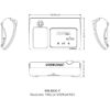 Microfon de conferinta tip presedinte cu ecran OLED, interfata tactila si difuzor, digital cu fir, pentru discutii, VIS-DCC-T, Vissonic 4