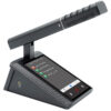 Microfon multimedia de conferinta tip delegat sau presedinte cu ecran touchscreen 5″ si difuzor, digital cu fir, pentru discutii, VIS-DMD-T, Vissonic 1