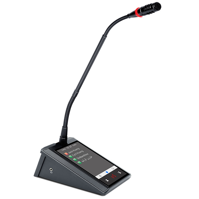Microfon multimedia de conferinta tip delegat sau presedinte cu ecran touchscreen 5″ si difuzor, digital cu fir, pentru discutii, VIS-DMD-T, Vissonic 5 Microfon multimedia de conferinta tip delegat sau presedinte cu ecran touchscreen 5" si difuzor, digital cu fir, pentru discutii, VIS-DMD-T, Vissonic - imagine 5