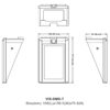 Microfon multimedia de conferinta tip delegat sau presedinte cu ecran touchscreen 5″ si difuzor, digital cu fir, pentru discutii, VIS-DMD-T, Vissonic 3