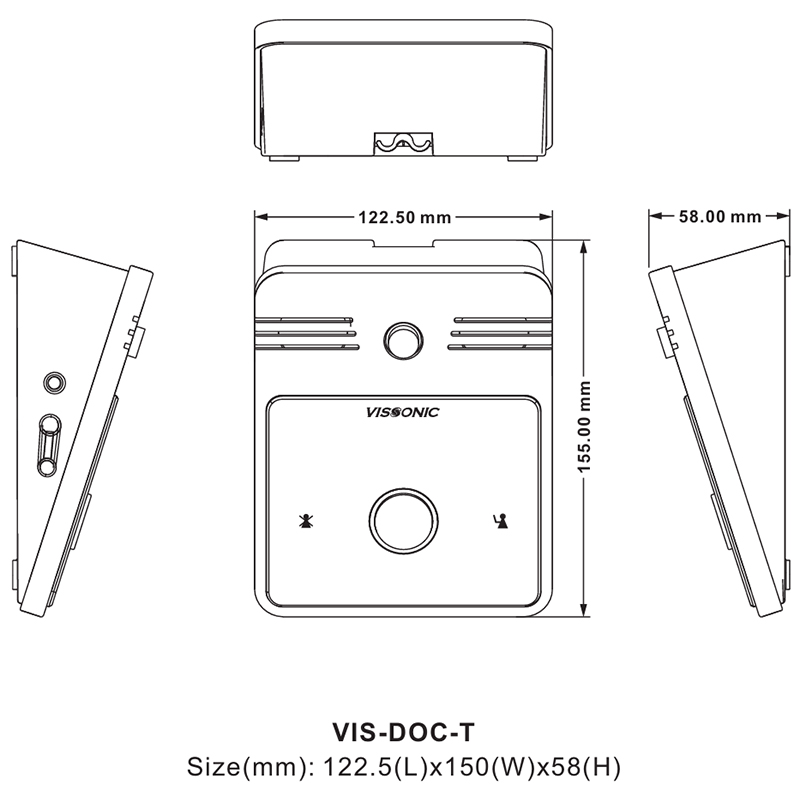 Microfon de conferinta tip delegat cu difuzor, digital cu fir, pentru discutii, VIS-DOD-T, Vissonic 2 Microfon de conferinta tip delegat cu difuzor, digital cu fir, pentru discutii, VIS-DOD-T, Vissonic - imagine 2
