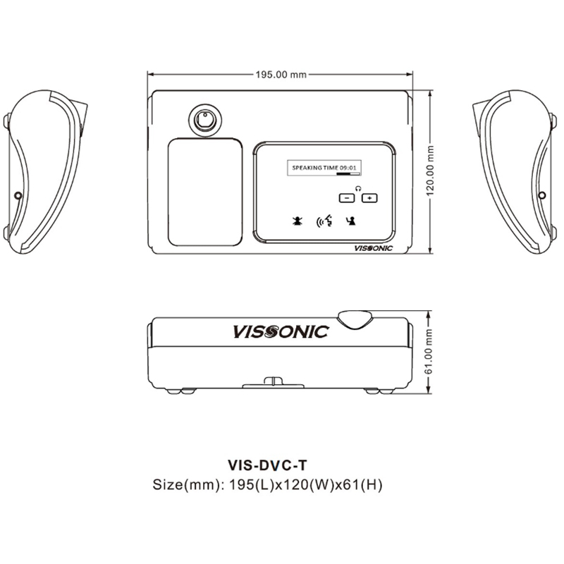 Microfon de conferinta pentru discutii, vot si interpretare tip delegat cu ecran OLED, interfata tactila si difuzor, digital cu fir, VIS-DVD-T, Vissonic 3 Microfon de conferinta pentru discutii, vot si interpretare tip delegat cu ecran OLED, interfata tactila si difuzor, digital cu fir, VIS-DVD-T, Vissonic - imagine 3