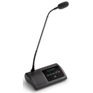 Microfon de conferinta pentru discutii, vot si interpretare tip delegat cu ecran OLED, interfata tactila si difuzor, digital cu fir, VIS-DVD-T, Vissonic 1 Microfon de conferinta pentru discutii, vot si interpretare tip delegat cu ecran OLED, interfata tactila si difuzor, digital cu fir, VIS-DVD-T, Vissonic