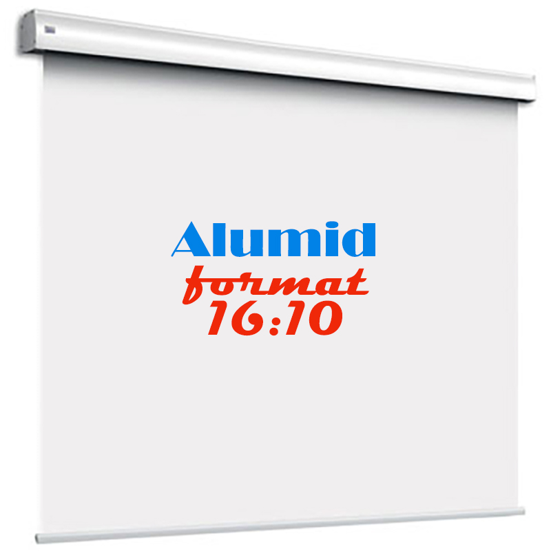 Ecran de proiectie electric de perete, tavan, 450 x 281 cm, telecomanda cu fir, proiectie din fata, format 16:10, panza Vision White, Adeo Screen, Alumid 1 Ecran de proiectie electric de perete, tavan, 450 x 281 cm, telecomanda cu fir, proiectie din fata, format 16:10, panza Vision White, Adeo Screen, Alumid