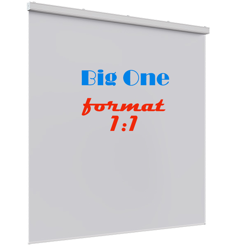 Ecran de proiectie electric de perete, tavan, 600 x 600 cm, telecomanda cu fir, proiectie din fata, format 1:1, panza Vision White, Adeo Screen, Big One 1 Ecran de proiectie electric de perete, tavan, 600 x 600 cm, telecomanda cu fir, proiectie din fata, format 1:1, panza Vision White, Adeo Screen, Big One