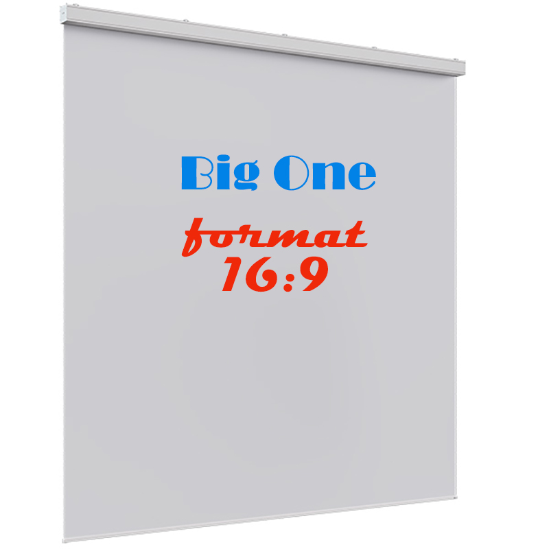 Ecran de proiectie electric de perete, tavan, 750 x 421 cm, telecomanda cu fir, proiectie din fata, format 16:9, panza Vision White, Adeo Screen, Big One 1 Ecran de proiectie electric de perete, tavan, 750 x 421 cm, telecomanda cu fir, proiectie din fata, format 16:9, panza Vision White, Adeo Screen, Big One