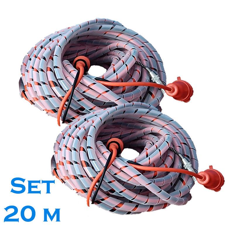 Set cablu audio XLR si alimentare in organizator de cabluri, lungime 20 m, pentru sisteme de sonorizare active – alimentate 1 Set cablu audio XLR și alimentare 20 m cu organizator
