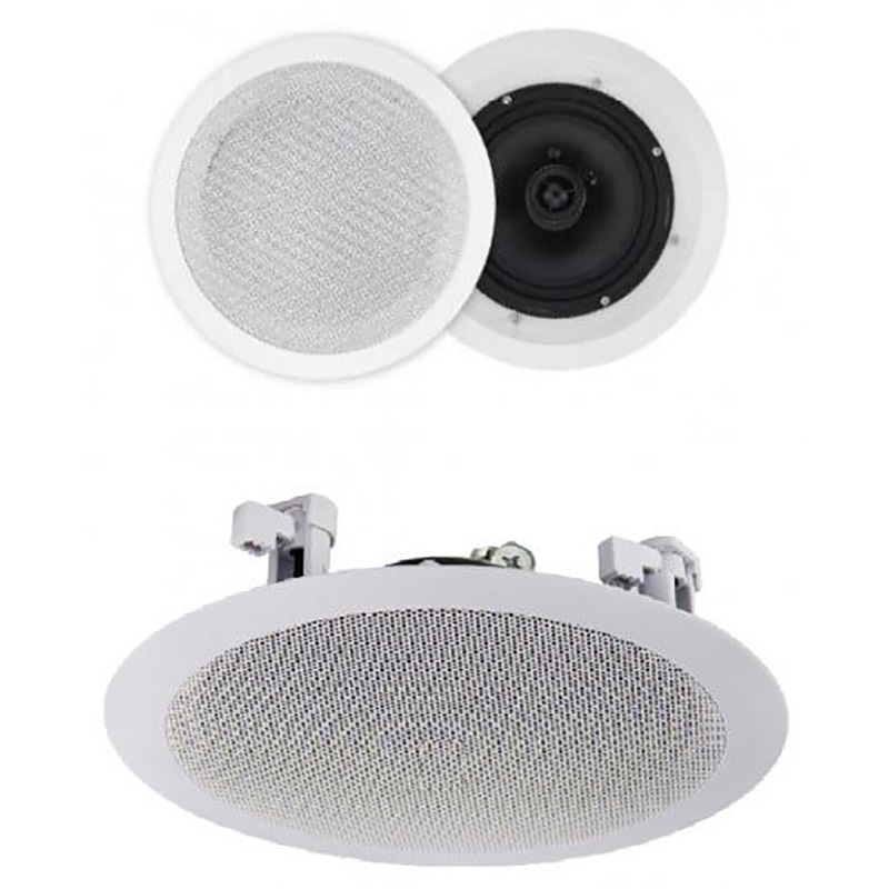 Difuzor de plafon pentru adresare publica cu transformator 100V cu 2 cai, 30 W, 6.5″, alb, DTA-630, CKS 1 Difuzor plafon 100V 2 căi 30W DTA-630 CKS