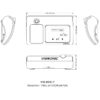 Microfon de conferinta pentru discutii, vot cu card IC si interpretare tip delegat cu ecran OLED, interfata tactila si difuzor, digital cu fir, VIS-DVDIC-T, Vissonic 4