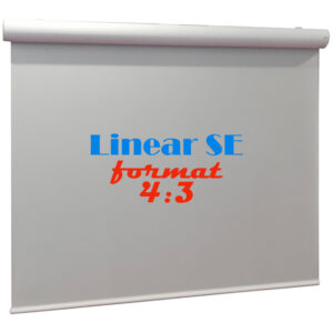 Ecran de proiectie electric Adeo Screen Linear SE 300x225 cm format 4:3 cu montaj perete tavan