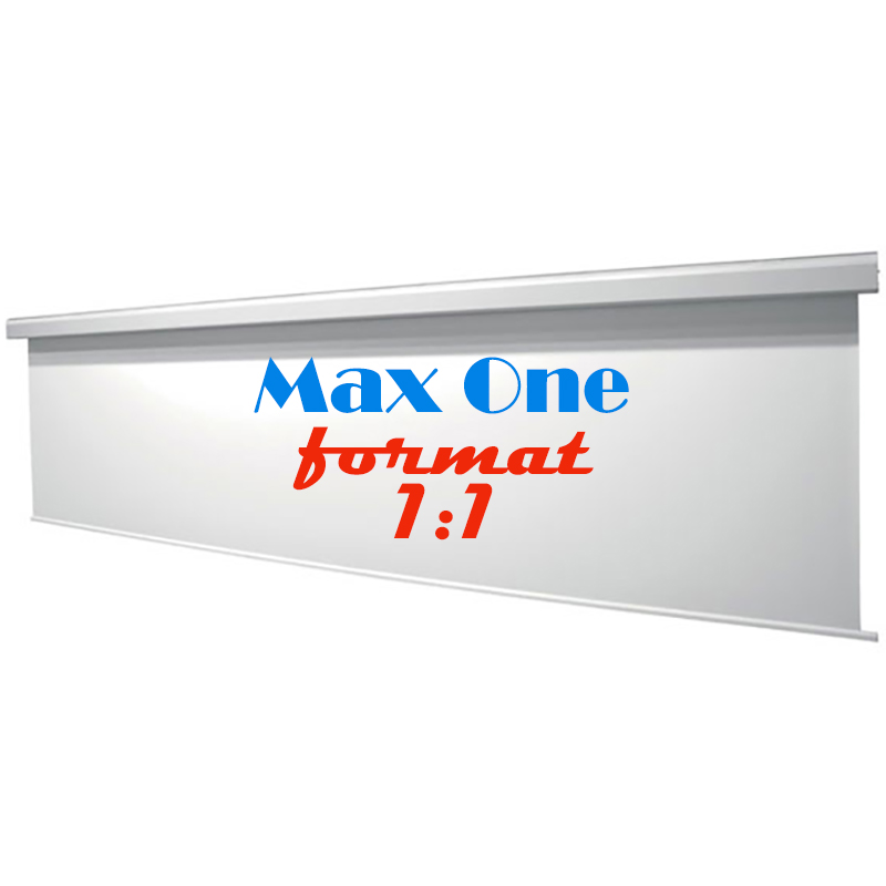 Ecran de proiectie electric de perete, tavan, 500 x 500 cm, telecomanda cu fir, proiectie din fata, format 1:1, panza Vision White, Adeo Screen, Max One 1 Ecran de proiectie electric de perete, tavan, 500 x 500 cm, telecomanda cu fir, proiectie din fata, format 1:1, panza Vision White, Adeo Screen, Max One