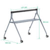 Suport tip stand de podea mobil pentru ecran de colaborare all-in-one, Yealink MB-FS-P750T, cu roti si tava 2